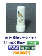 �ۉ�ۛƁi���x�E�q�j�@15mm�~45mm