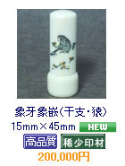 �ۉ�ۛƁi���x�E���j 15mm�~45mm